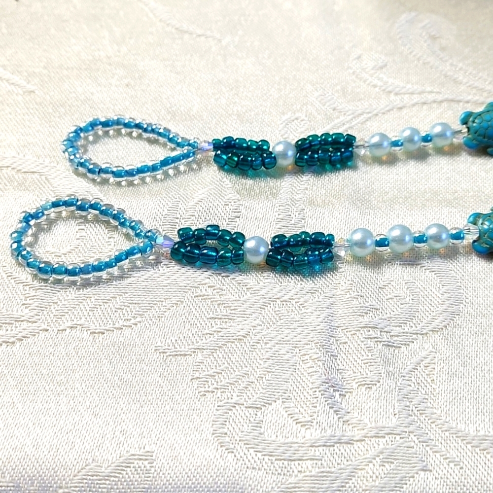 Stylish Blue & Teal Footless Sandals! - Picture 2 of 4